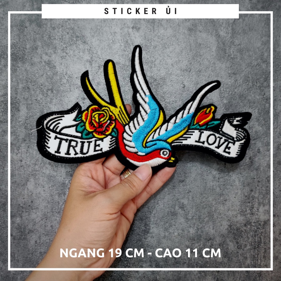 Sticker ủi áo Cao cấp - CÓ SẴN KEO ỦI - sticker vải dùng làm miếng vá áo, phụ kiện trang trí quần áo, balo, giày, nón