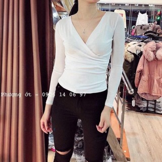 Áo nhũ vạt chéo