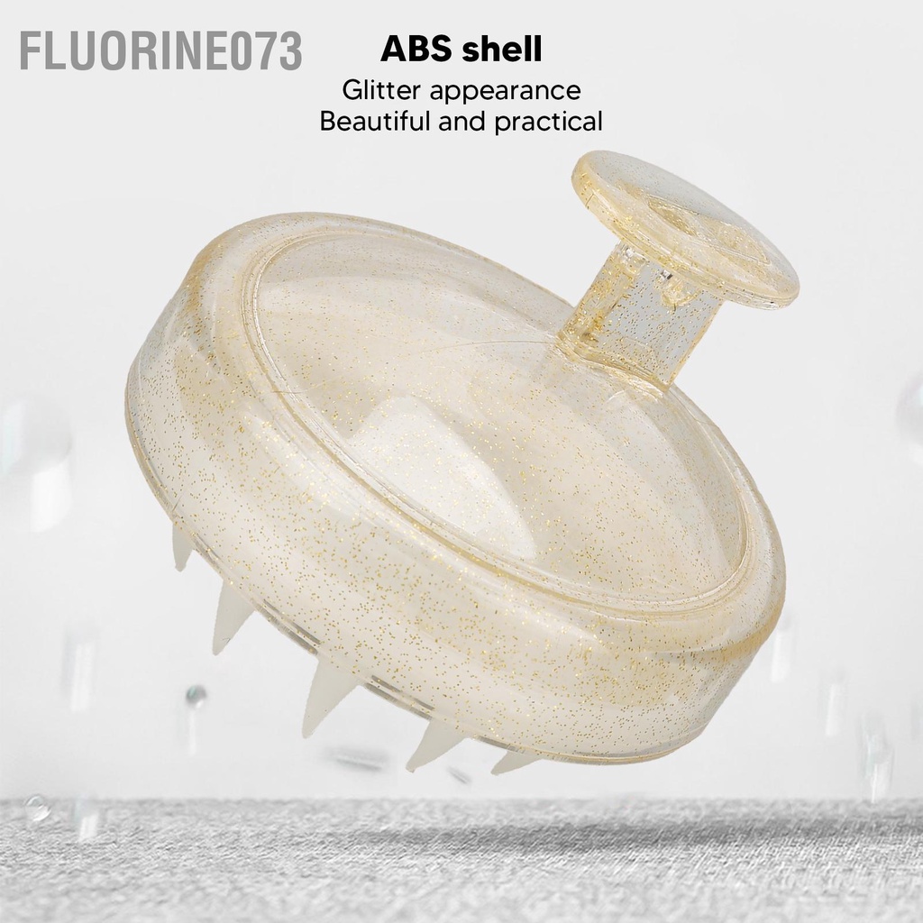 Fluorine073 3 cái Bàn chải Dầu gội đầu Di động Công thái học Loại bỏ Gàu Tẩy tế bào chết Da Máy tóc Massager để Chăm sóc
