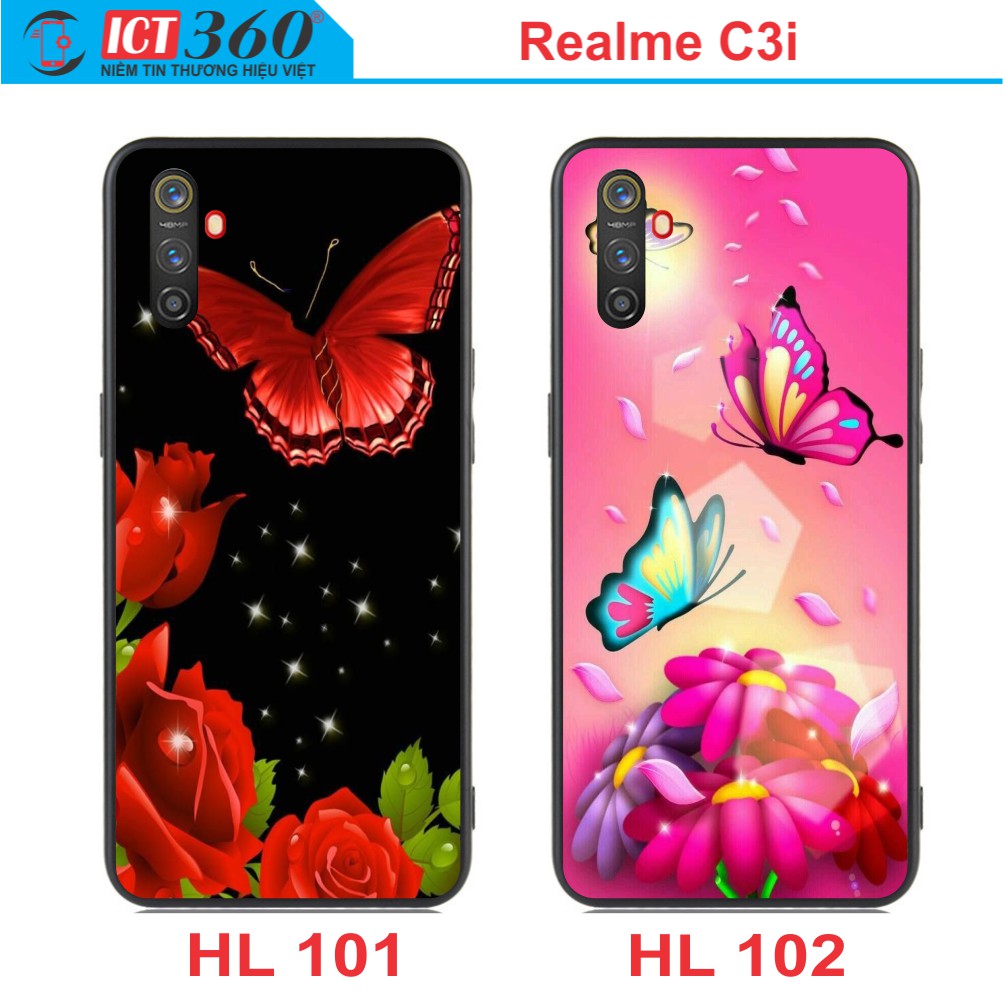 Ốp Lưng Kính Nano Realme C3I Phủ Bóng - in theo yêu cầu