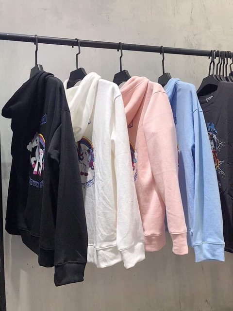 Hoodie zip unicorn - áo khoác unisex | BigBuy360 - bigbuy360.vn