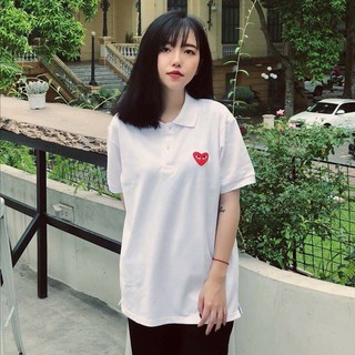 [Có Sẵn] ÁO POLO THÊU TIM ĐỎ PLAY HEART