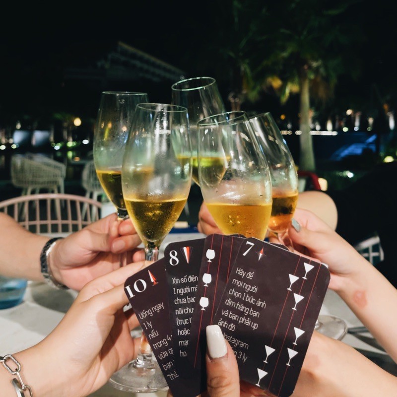 Bộ bài uống rượu drinking game Ừng Ực Deluxe 52 lá thách thức, Board game 18+ cùng bạn bè