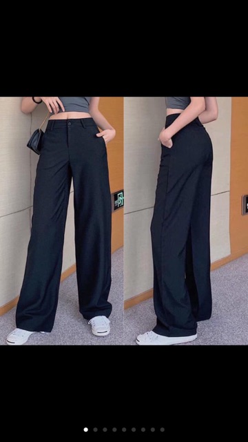 Quần suông nữ❤️Quần Culottes Hàng Shop Chất Tuyết Hàn Dày Mềm