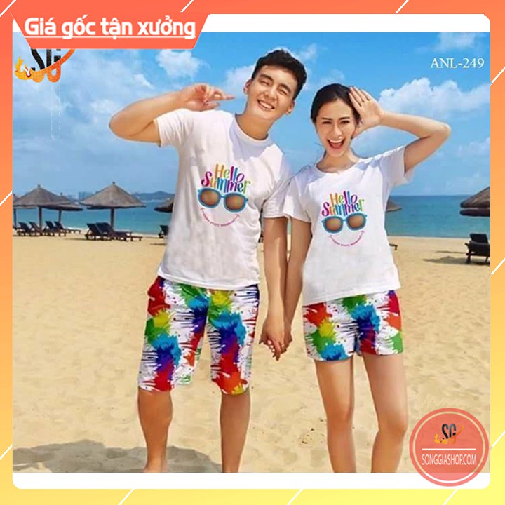 Quần Áo Đi Biển - Đủ Size Nguyên Bộ (DDB10) Áo thun giá sỉ