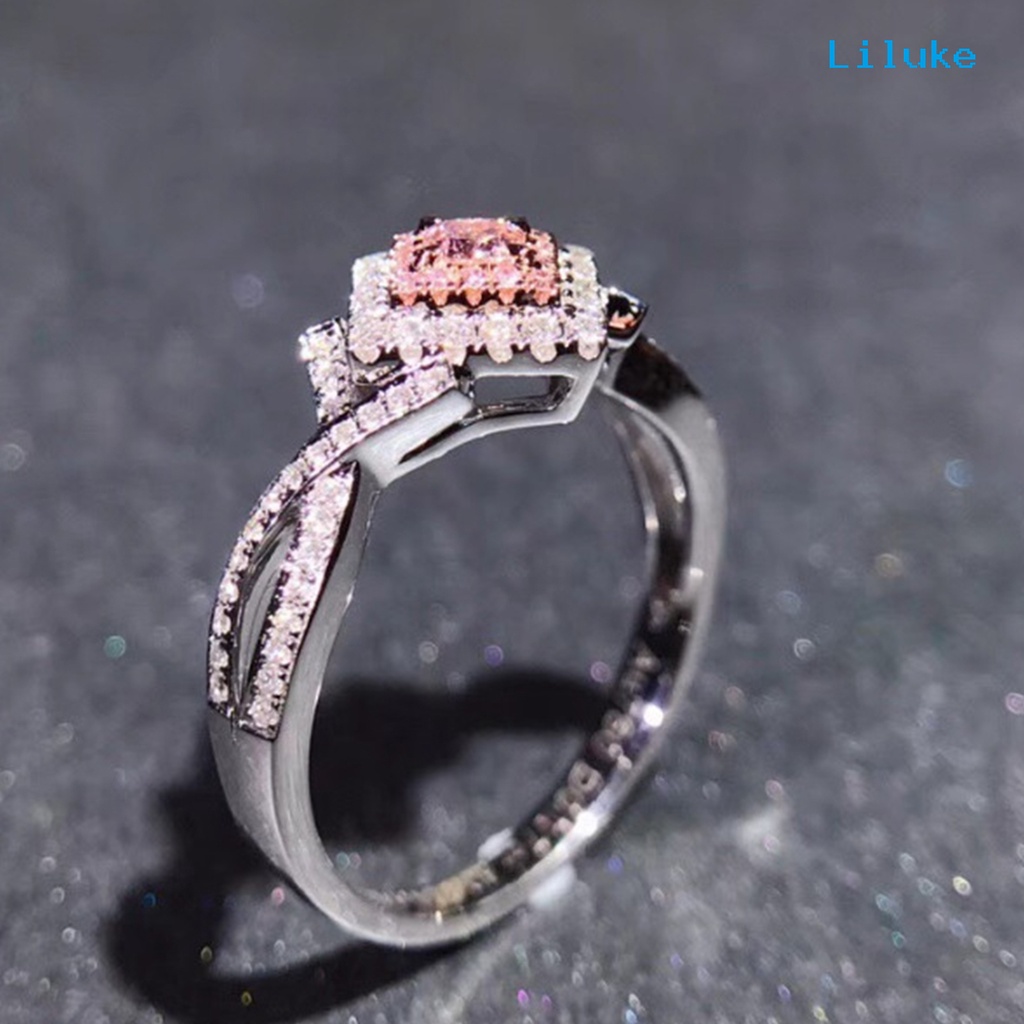 Nhẫn Hợp Kim Đính Đá Zircon Thời Trang Cho Nữ