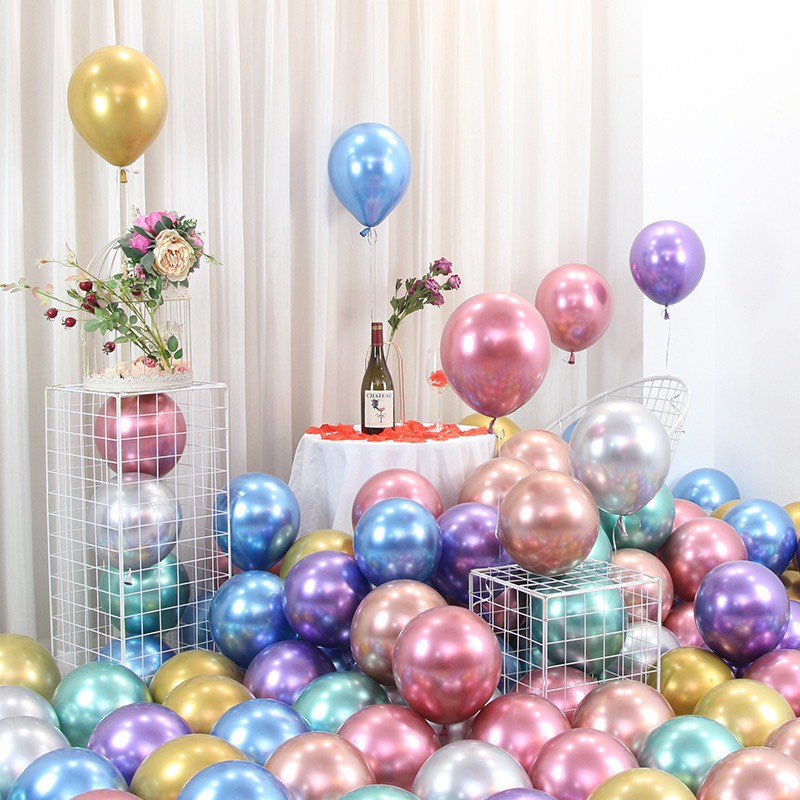 Mix 10 bóng trang trí sinh nhật, trang trí tiệc cưới siêu đẹp [BÓNG NHŨ DÀY DẶN]