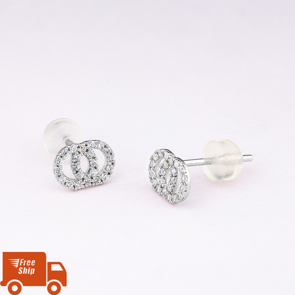 [Mã FARSBR241 giảm 15k đơn 0đ] Bông tai vàng 14k BTFAM29 Huy Thanh Jewelry