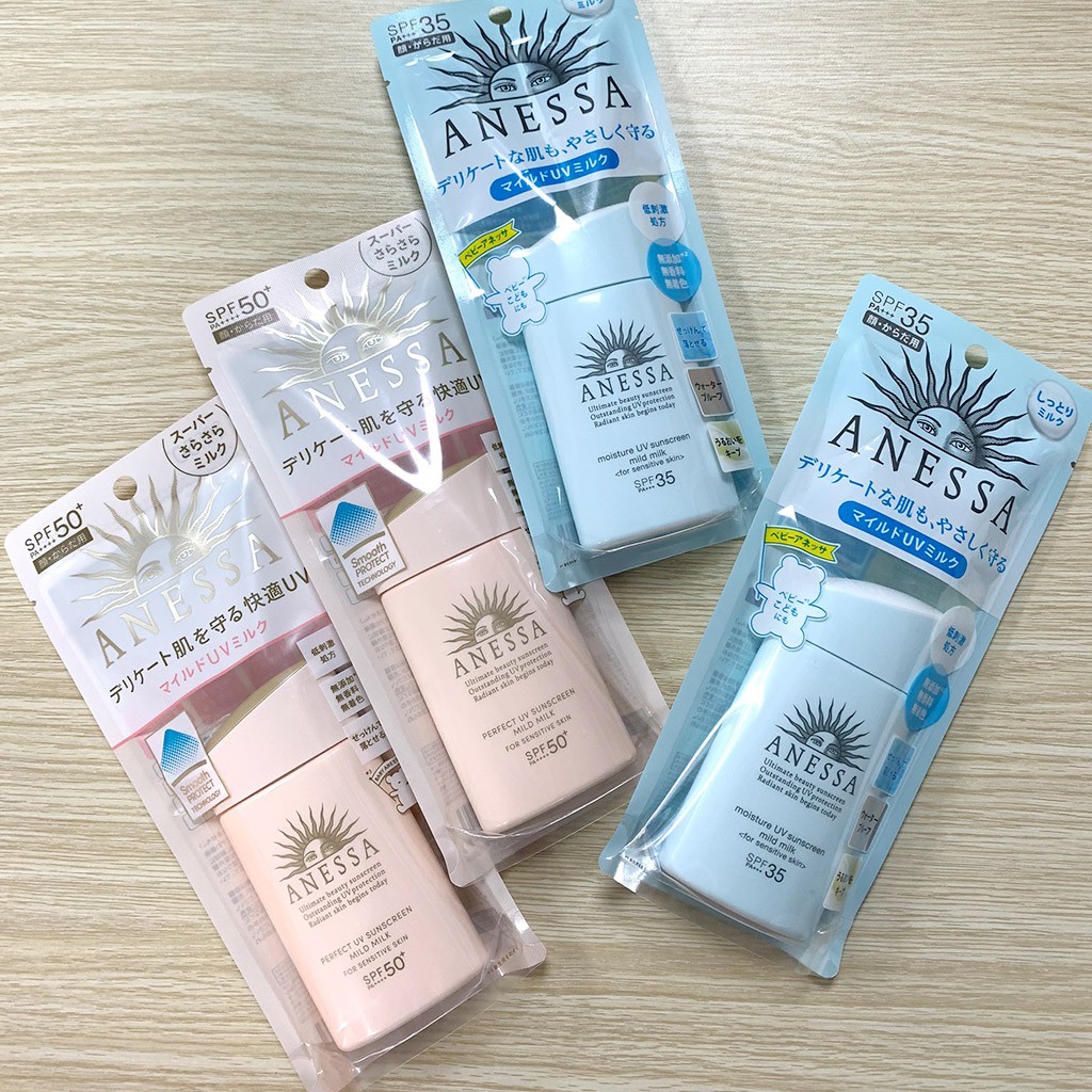 [Mã SKAMSALE8 giảm 10% đơn 200K] Sữa Chống Nắng Cho Da Nhạy Cảm & Trẻ Em Anessa UV Sunscreen Mild Milk 60ml | BigBuy360 - bigbuy360.vn