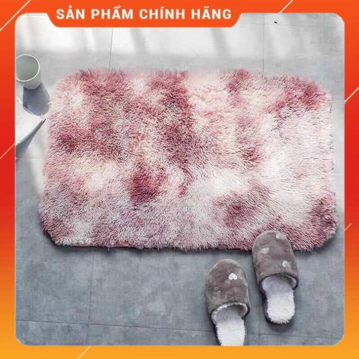 Thảm Chùi Chân Lông Mềm Siêu Thấm Hút ,Chống Trơn Trượt (40cm X 60cm)