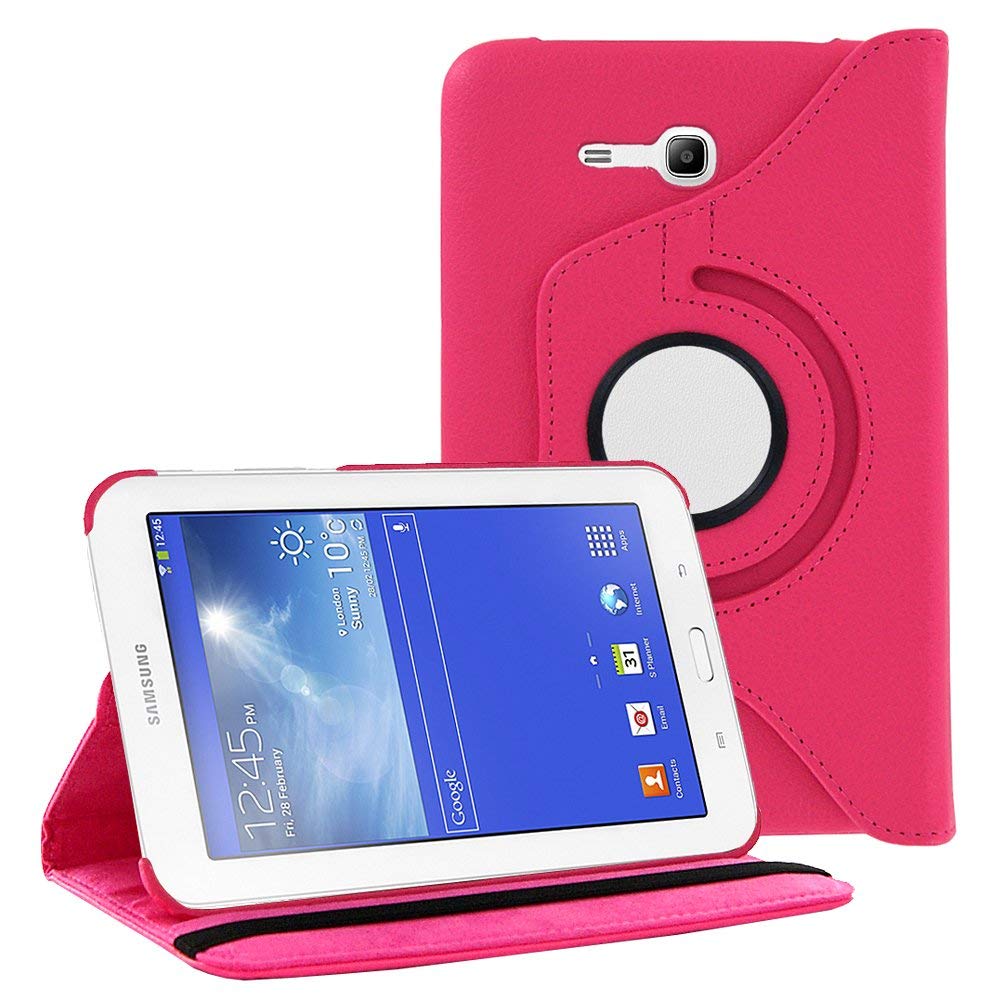 Bao da máy tính bảng tích hợp giá đỡ xoay được tiện lợi cho Samsung Galaxy Tab E 7.0 T113 T116 Tab 3 7.0 Lite T110 T111 7 inch Tablet case