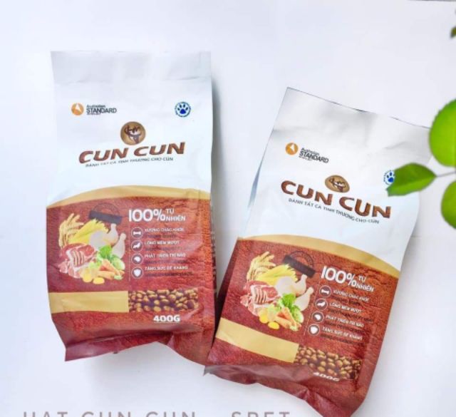 THỨC ĂN HẠT CUN CUN CHO CHÓ GÓI TO 1.5KG