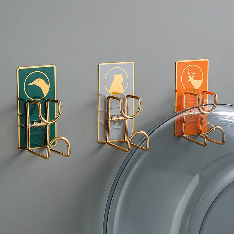 Móc Treo Đồ Dán Tường Không Cần Khoan Tiện Dụng Cho Nhà Tắm