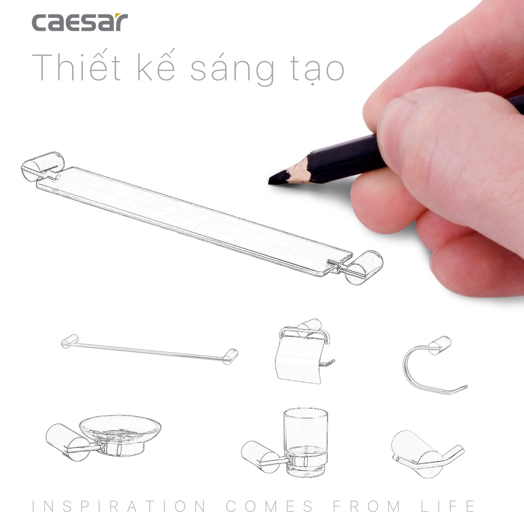 Kệ gương - 600mm Q8300V Caesar
