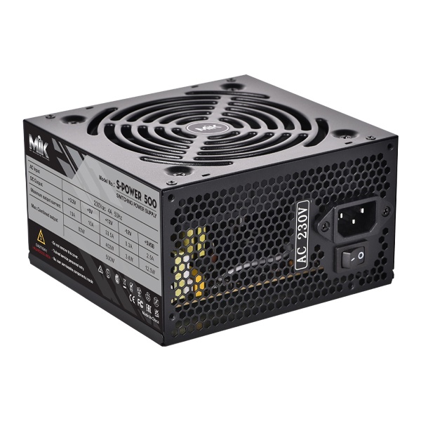 Nguồn Máy Tính Bộ Nguồn PC MIK S POWER 500 - Bảo Hành 3 Năm - Hoàng Long Computer
