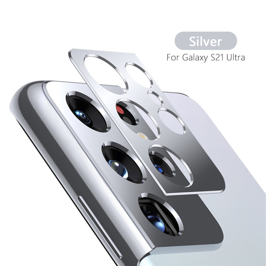 Khung bảo vệ ống kính camera bằng kim loại cho Samsung Galaxy S21 Plus Ultra S20 FE A72 A52 A52s
