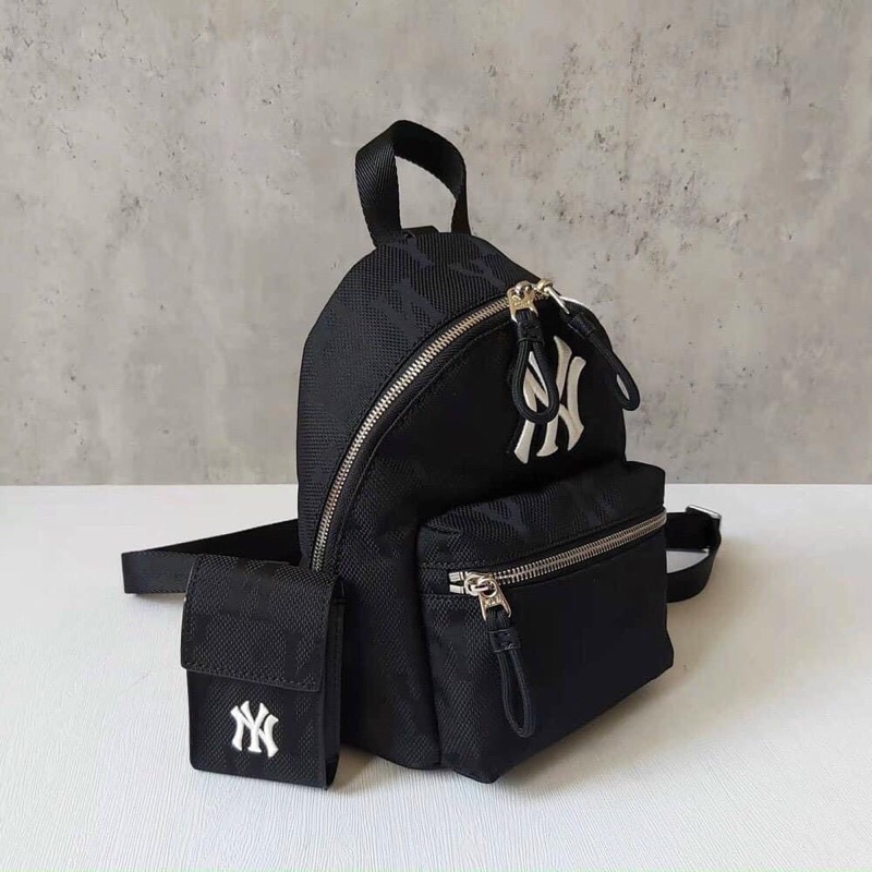 [Full Tag code] Balo ny 2 món Monogram nylon mini sẵn 3 màu (hàng đẹp) clip thật
