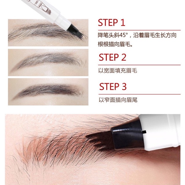 Bút Kẻ Chân Mày Phẩy Sợi 4D UCANBE