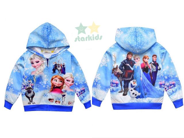 Áo khoác hè chống nắng in elsa cho bé gái chính hãng STAR KIDS size 8-38kg