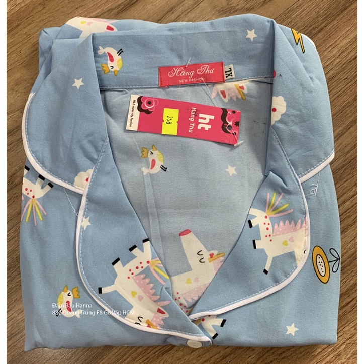 [SIZE 40-75KG] ĐỒ BẦU TAY DÀI QUẦN DÀI MẸ MẶC BẦU VÀ SAU SINH HANNA, CÓ KHÓA CỞI BÉ TY, VẢI LỤA 1 LỚP CO DÃN NHẸ, MỀM MÁ