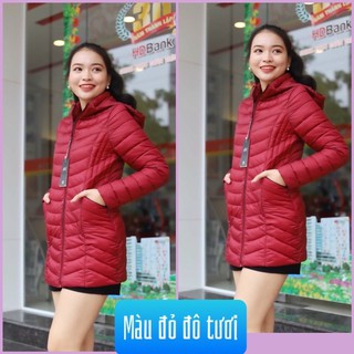 áo phao dáng dài nữ
