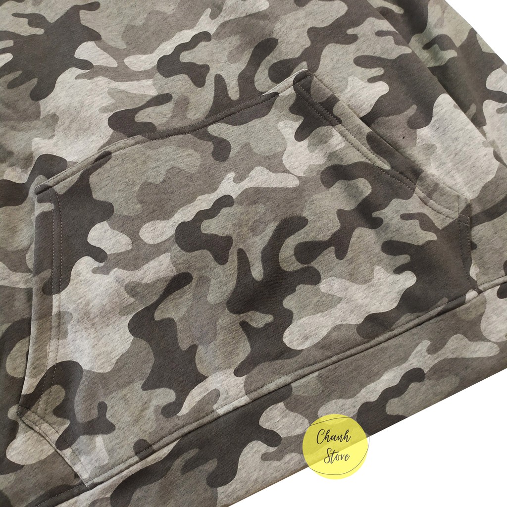 Áo Hoodie Camo Nam Nữ Form Rộng