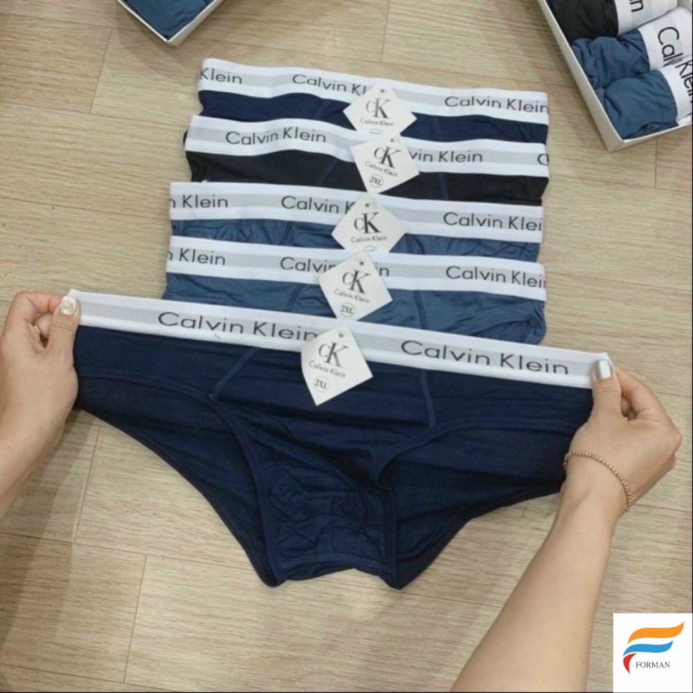 Quần Lót Nam Tam Giác Cotton Cao Cấp, Quần Sịp Nam Chéo Co Dãn Thoáng Mát C-K-C