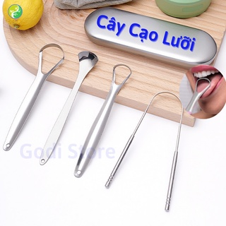 Dụng Cụ Cạo Lưỡi Bằng Inox 304 Chống Gỉ Giúp Làm Sạch Lưỡi Loại Bỏ Hôi Miệng, Thìa Cạo Lưỡi Chữ U - G20