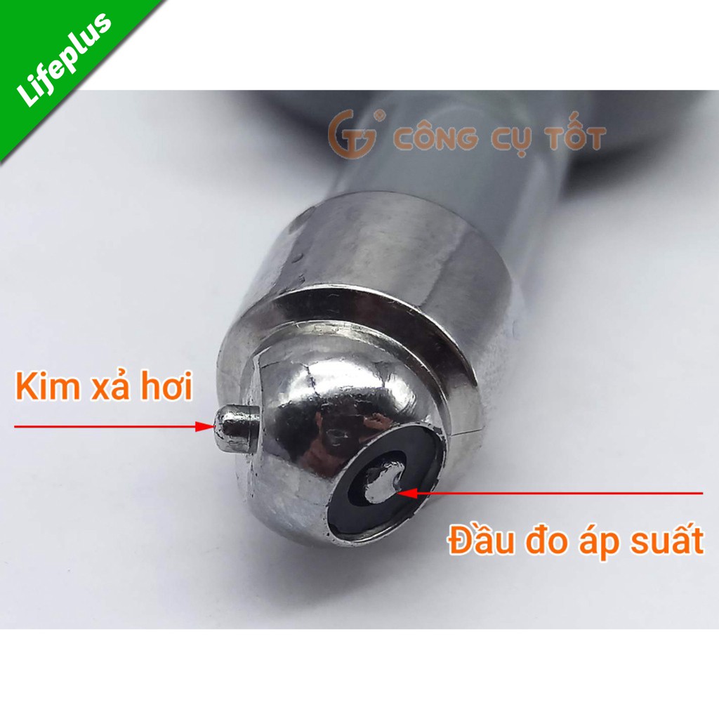 Đồng hồ áp suất hơi lốp xe theo đơn vị cân hơi, dải đo 0.5-7.5, độ chính xác 0.1 hiệu LRT