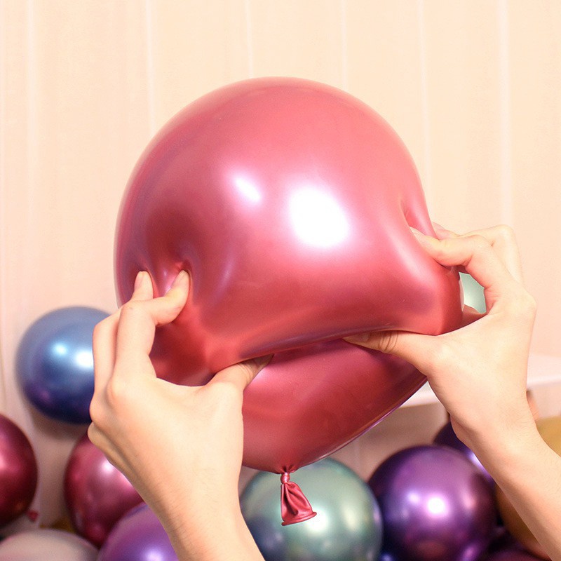 50 Bong Bóng Kim Loại 5 Inch Trang Trí Tiệc