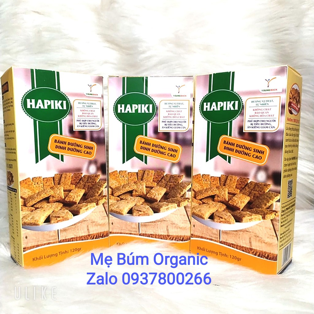 [ HCM Giao Hỏa Tốc] Bánh ăn kiêng, Bánh dinh dưỡng cao Hapiki hộp 120g