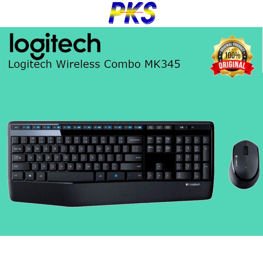 Bộ bàn phím và chuột không dây Logitech MK345 - Hàng chính hãng