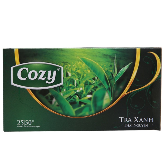 Trà xanh Cozy hộp 25 gói 50g