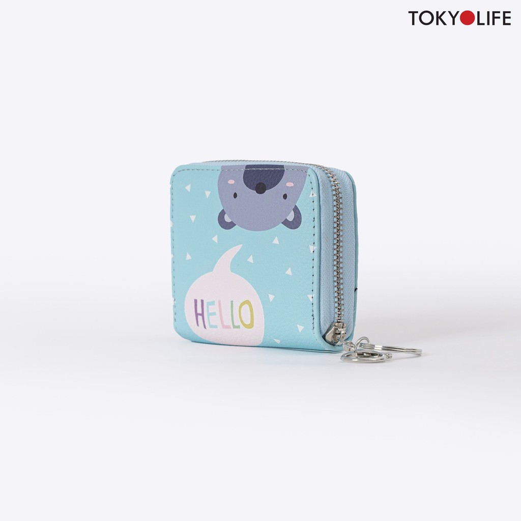 Ví mini TOKYOLIFE nhiều màu, họa tiết dễ thương đựng card, đựng tiền tiện dụng E8WAL303I