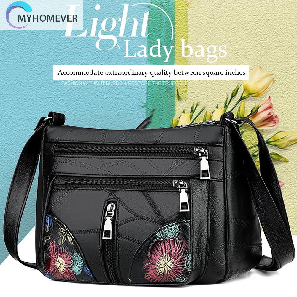 Túi Xách Da Cừu In Hoa Xinh Xắn Dành Cho Nữ