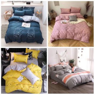 Set ga cotton poly 4 món k mền ( ib mẫu)