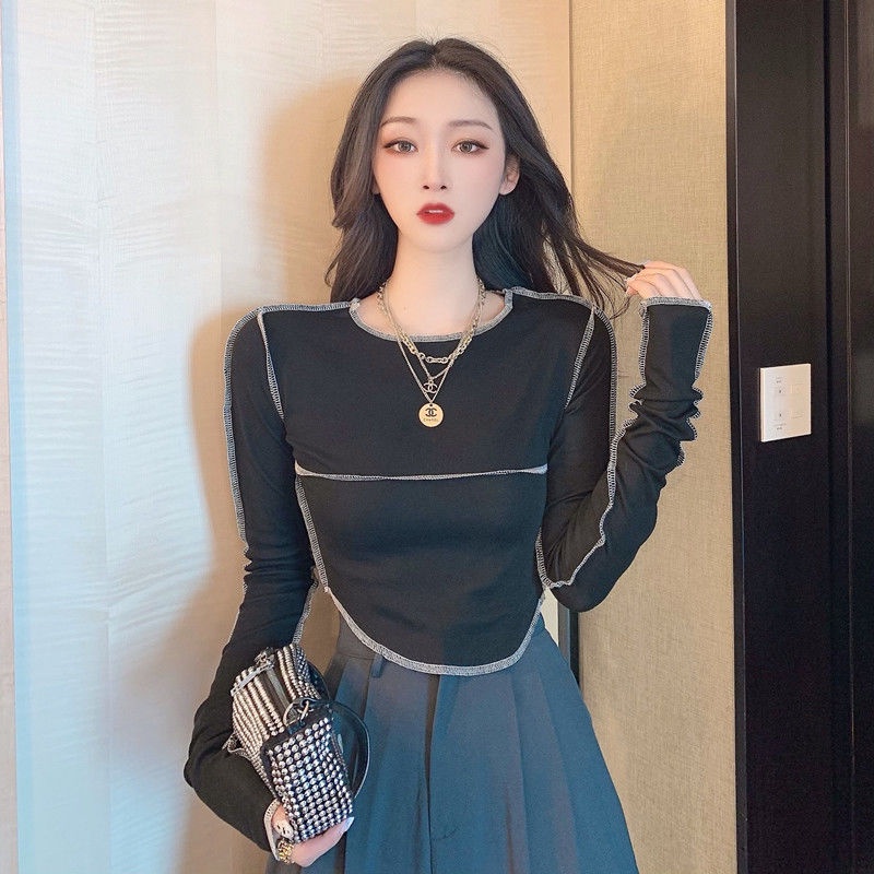 Áo thun COZOK tay dài dáng ôm thời trang