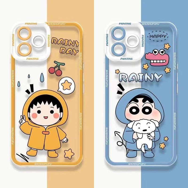 Ốp Điện Thoại Cho OPPO A77 A76 A36 A94 A93 A74 A95 A54 A53 A33 A52 A92 A31 A16 A15 A15S A5 A9 2020 A7 A5S A3S Reno 5F 4F 7 6 5 4 4G 5G Ngày Mưa