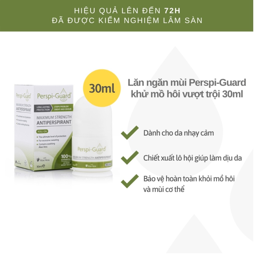 Lăn Khử Mùi Hôi Nách, Mùi Cơ Thể Perspi-Guard Maximum Strength Antiperspirant Roll On 30ml