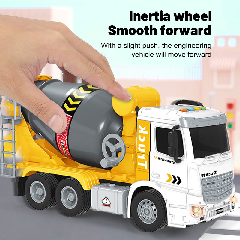 ZHAN QI TOYS Đồ chơi trẻ em Xe Công Trường Có Âm Thanh Và Đèn Cho Bé