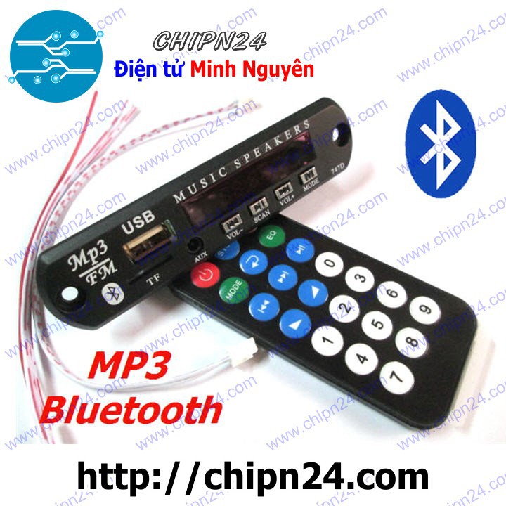 [1 CÁI] Mạch MP3 Bluetooth có Remote Màn hình