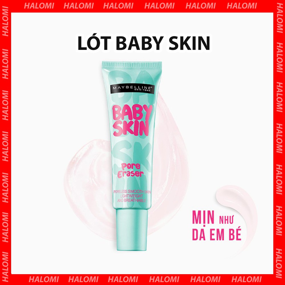 Kem Lót Baby Skin Maybelline Pore Eraser 22ml che khuyết điểm kiềm dầu phù hợp mọi loại da