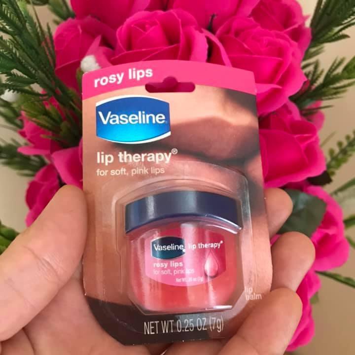 SON DƯỠNG MÔI VASELINE MÙI HOA HỒNG LIP THERAPY ROSY LIPS 7G