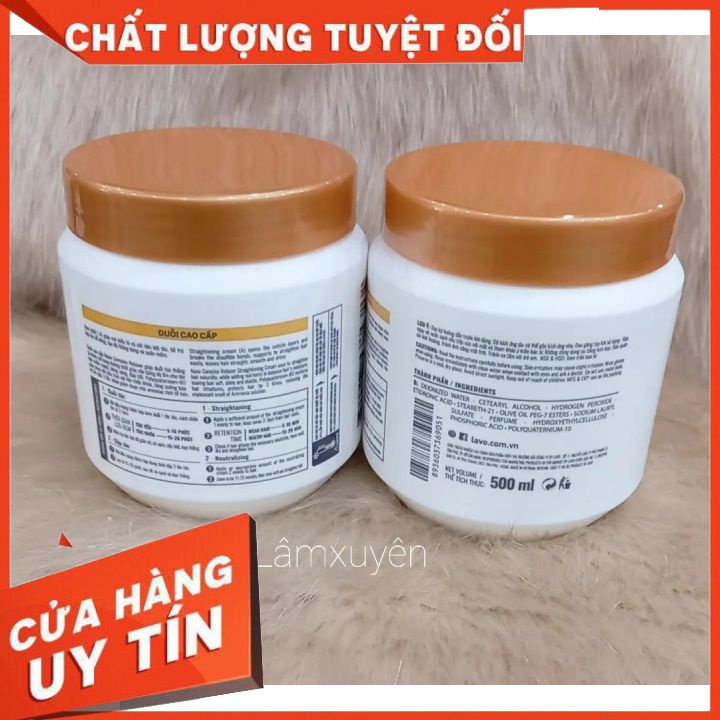 THUỐC DUỖI TÓC LAVOX NANO CHO TÓC YẾU 150 ML×2