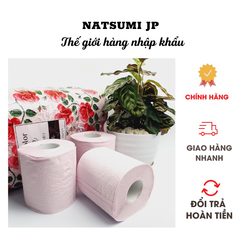 Giấy vệ sinh Eco Color 18 cuộn Nhật Bản, giấy vệ sinh tiện dụng