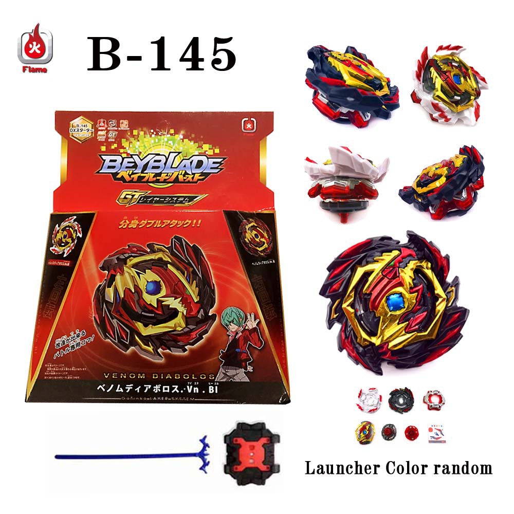 Con Quay Đồ Chơi Beyblade Burst B-160 King Helios.Zn B-159 Super Hyperion B-150 Union Achilles B-145 Venom Diabolos B-117 turbo Revivie Phoenix.10.Đồ Chơi Khởi Động Đẫm Máu Fr B-128 B-128