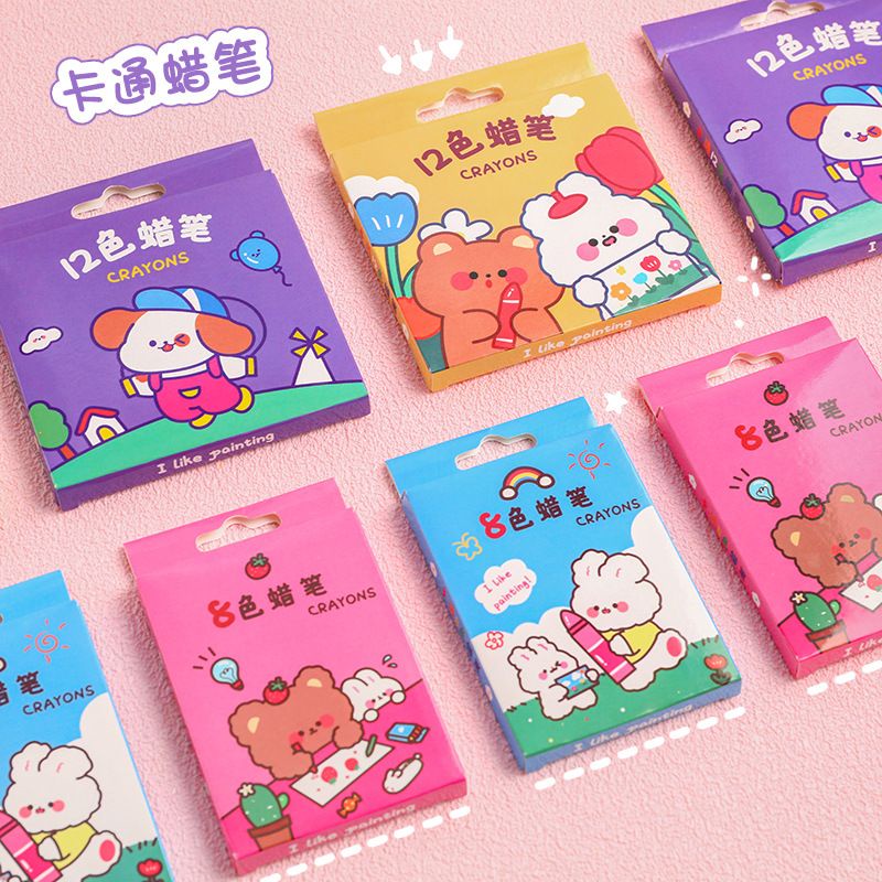 Hộp Bút Sáp Màu 8 Màu và 12 Màu