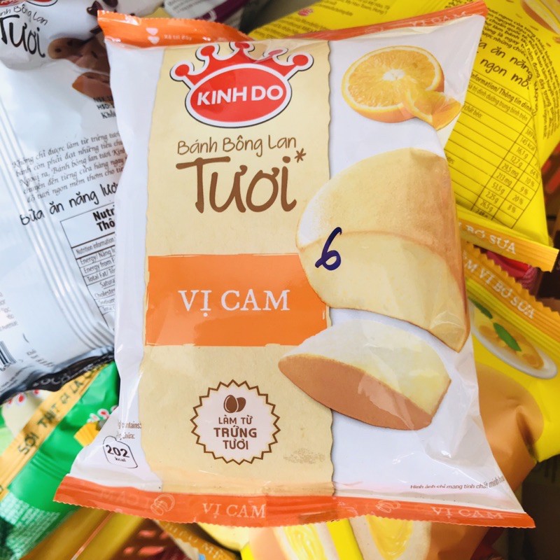 Bánh bông lan tươi KINH ĐÔ vị cam 50 gram