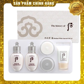 Set Whoo Radiant White Dưỡng Trắng, Giảm Thâm Nám và Chống Lão Hóa 5 sản phẩm