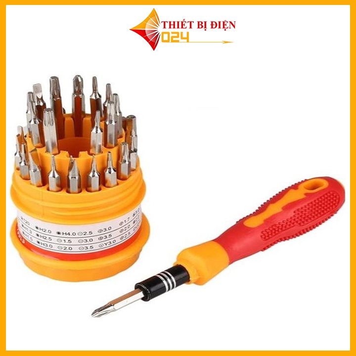 Bộ Tua Vít Đa Năng 31 đầu - Hộp Tròn